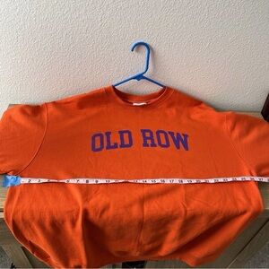 Champion Eco Old Row Classic Sweatshirt XXL 2XL Orange and Blue Authentic NEW